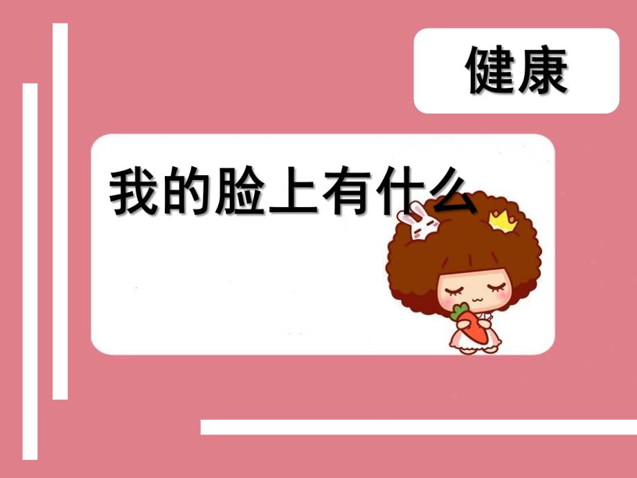 小班健康《我的脸上有什么》PPT课件教案我的脸上有什么.ppt_第1页