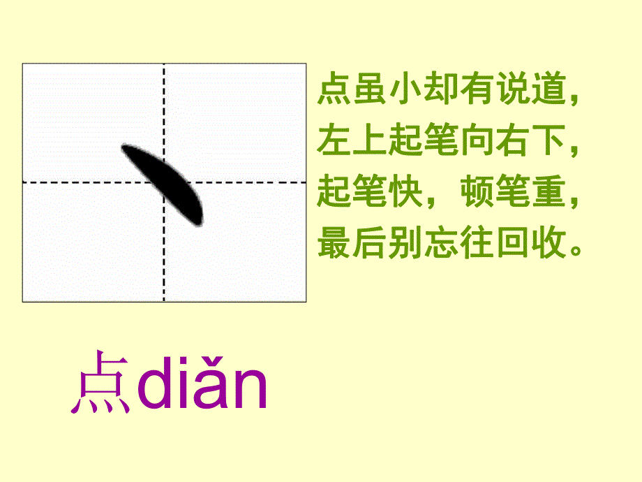 幼儿园《汉字笔画名称、写法》PPT课件汉字笔画名称、写法(田字格-拼音.ppt_第2页