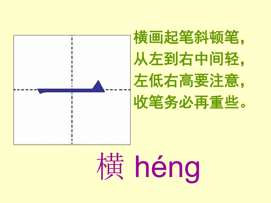 幼儿园《汉字笔画名称、写法》PPT课件汉字笔画名称、写法(田字格-拼音.ppt_第3页