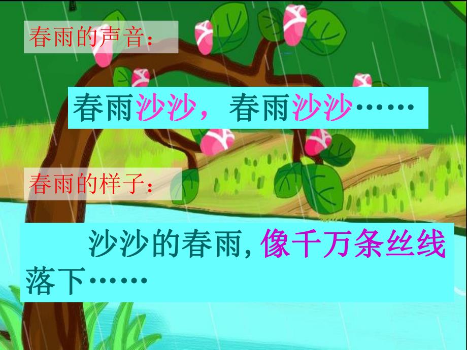 大班散文诗《春雨沙沙》PPT课件音乐大班散文诗：春雨沙沙.ppt_第2页