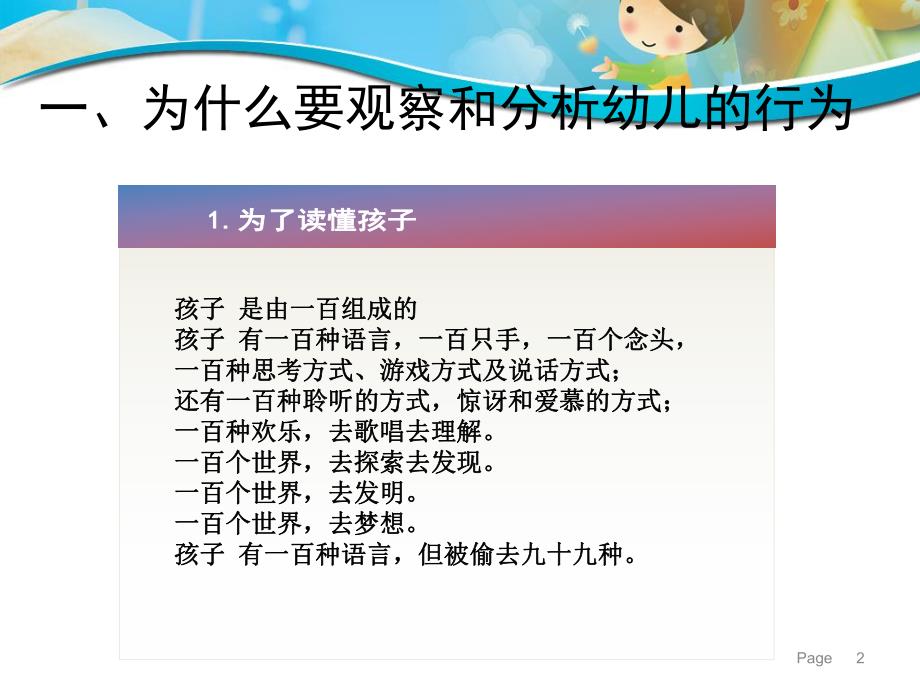 幼儿行为的观察与分析分析PPT课件一日生活中幼儿行为的观察与分析分析.ppt_第2页