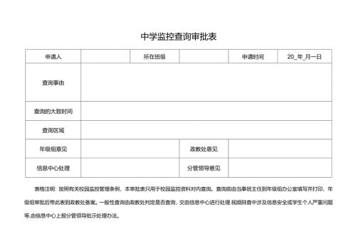 中学监控查询审批表.docx